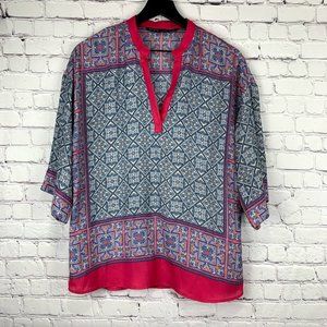 Zara Basic V-Neck Bohemian Style Tunic XS